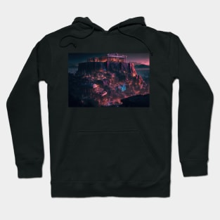 Acropolis Cyberpunk style Hoodie